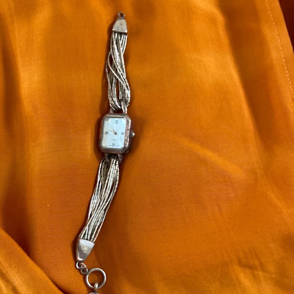 Elegant Silver Women's Watch Bracelet